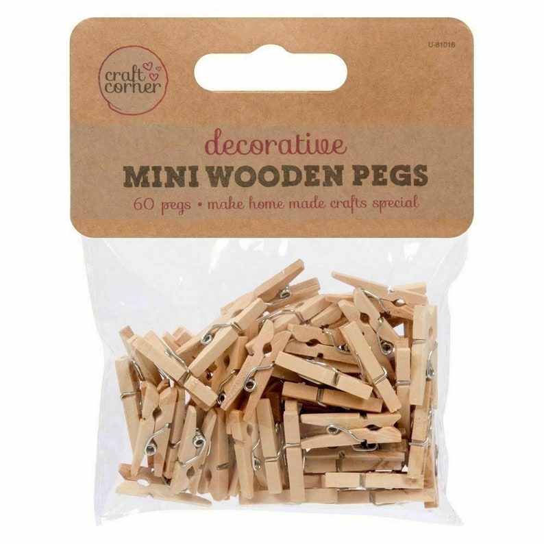 Mini Pinzas de madera
