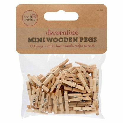 Mini Pinzas de madera