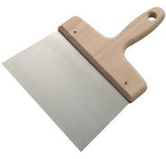 Cuchillo para enlucir ancho 200 mm hoja de acero mango de madera