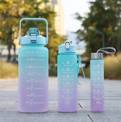 Pack 3 botellas deportivas redondas