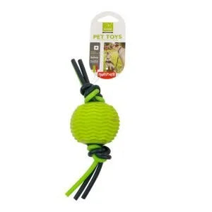 JUGUETE PARA PERRO PELOTA CON HULES