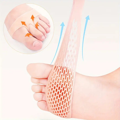 almohadillas de gel para pies, adecuadas para la parte delantera del pie, una talla para todos.