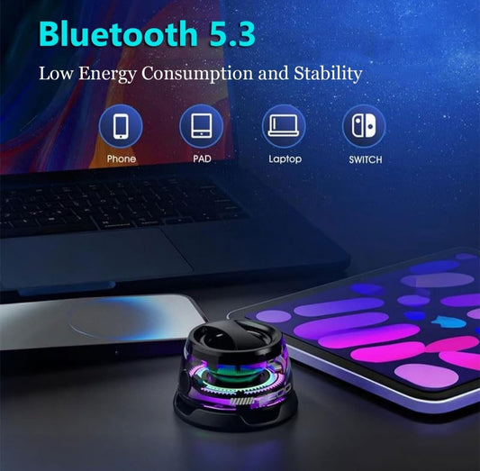 Altavoz Bluetooth magnético multifuncional, altavoz Bluetooth portátil G200 con luz de color multicolor RGB y soporte para teléfono, altavoz Bluetooth Magbeat impermeable para arroz al aire libre