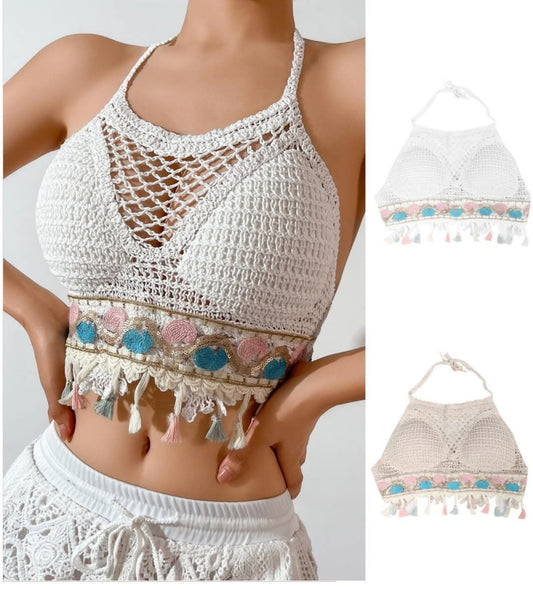 Top encaje talla y