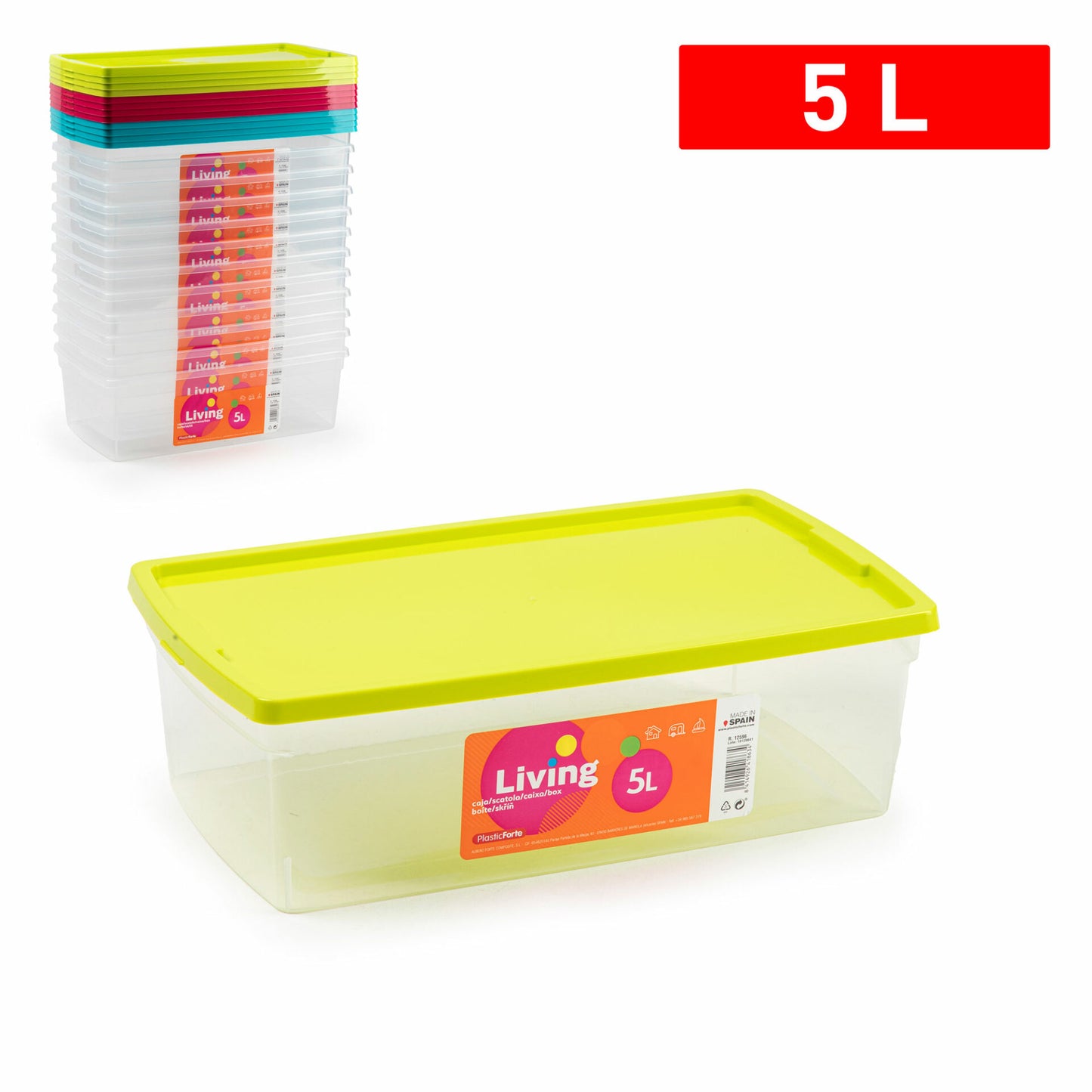 Caja de almacenamiento de alimentos de 5 l