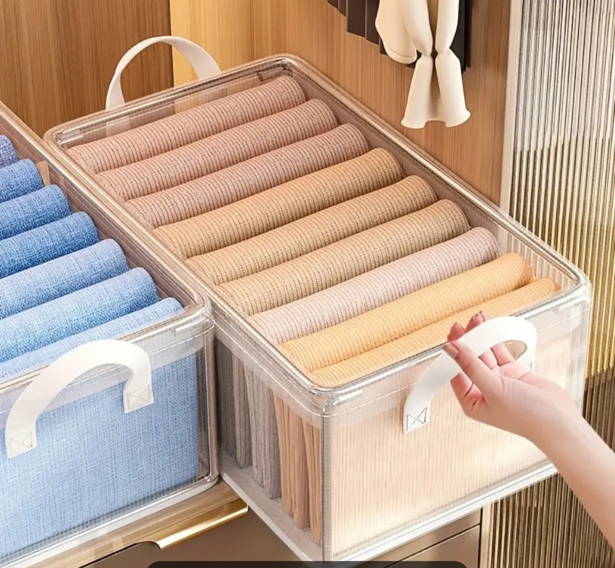 Caja para almacenar plegable