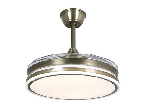 Ventilador De Techo Con Luz Calima 4 Dorado