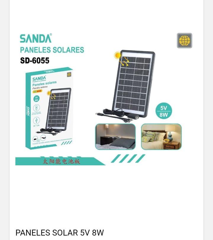 Panel solar de 5V 8W