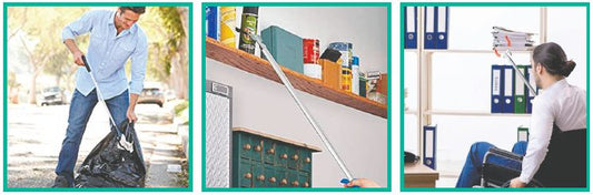 Pinza recoge objetos metal