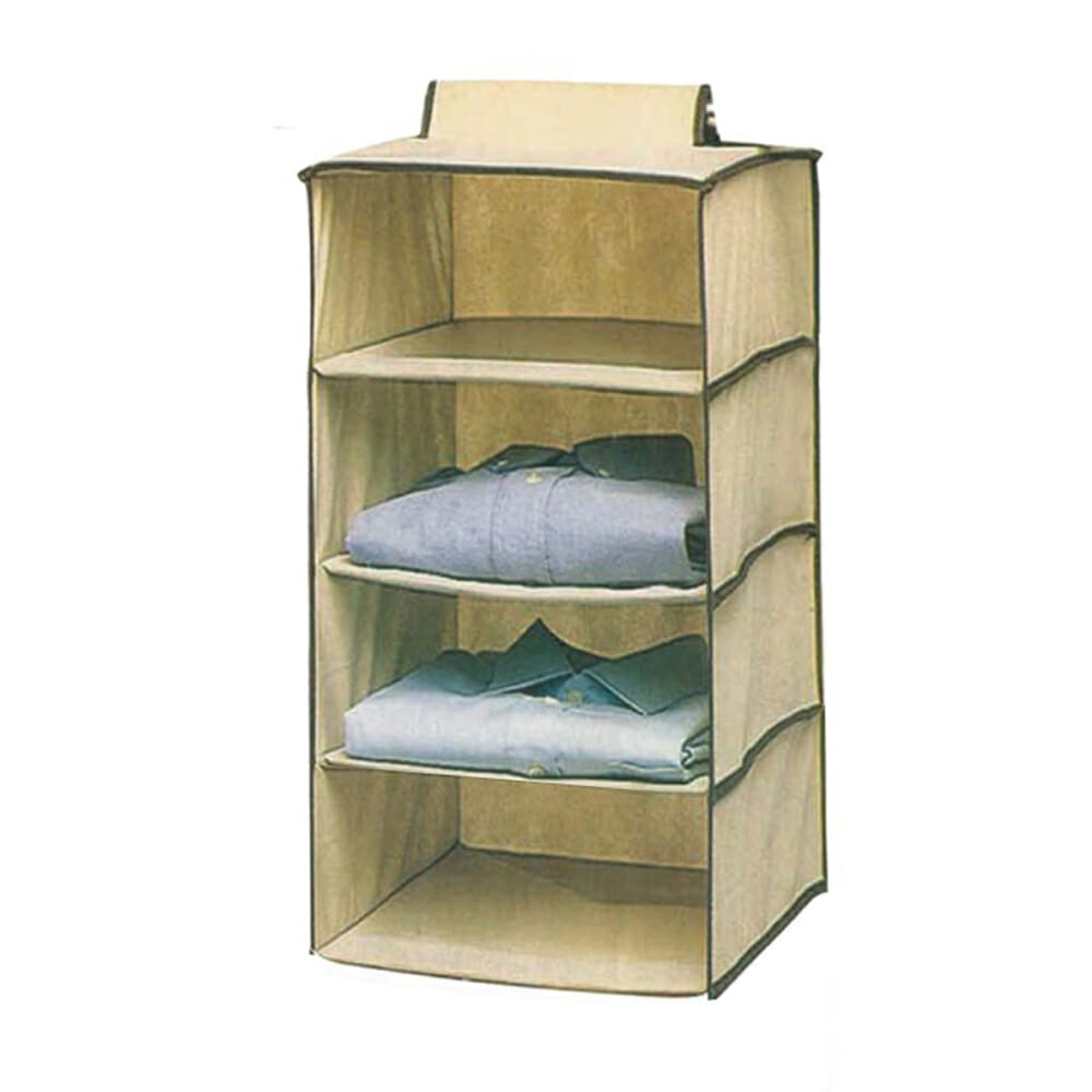 Organizador para ropa de 4 niveles 30x30x80cm